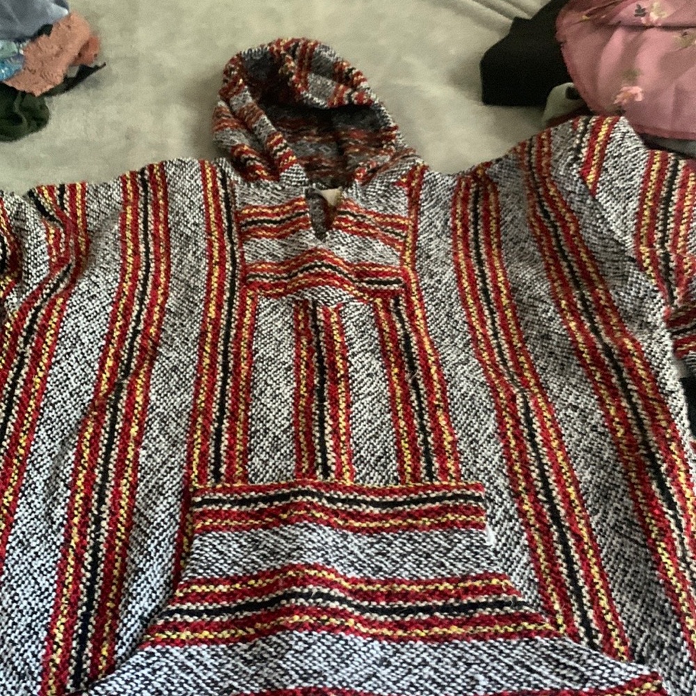 Multi colored hoodie
